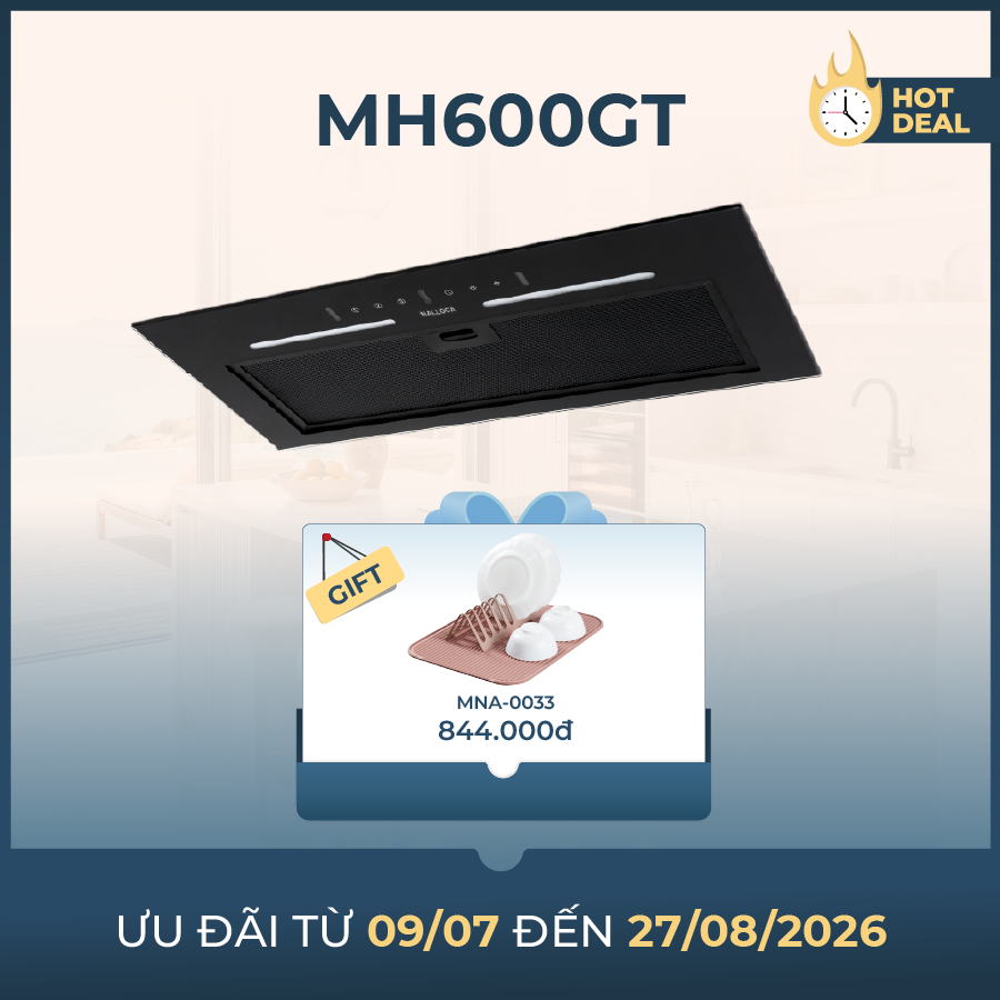 Máy hút mùi âm tủ 60cm
