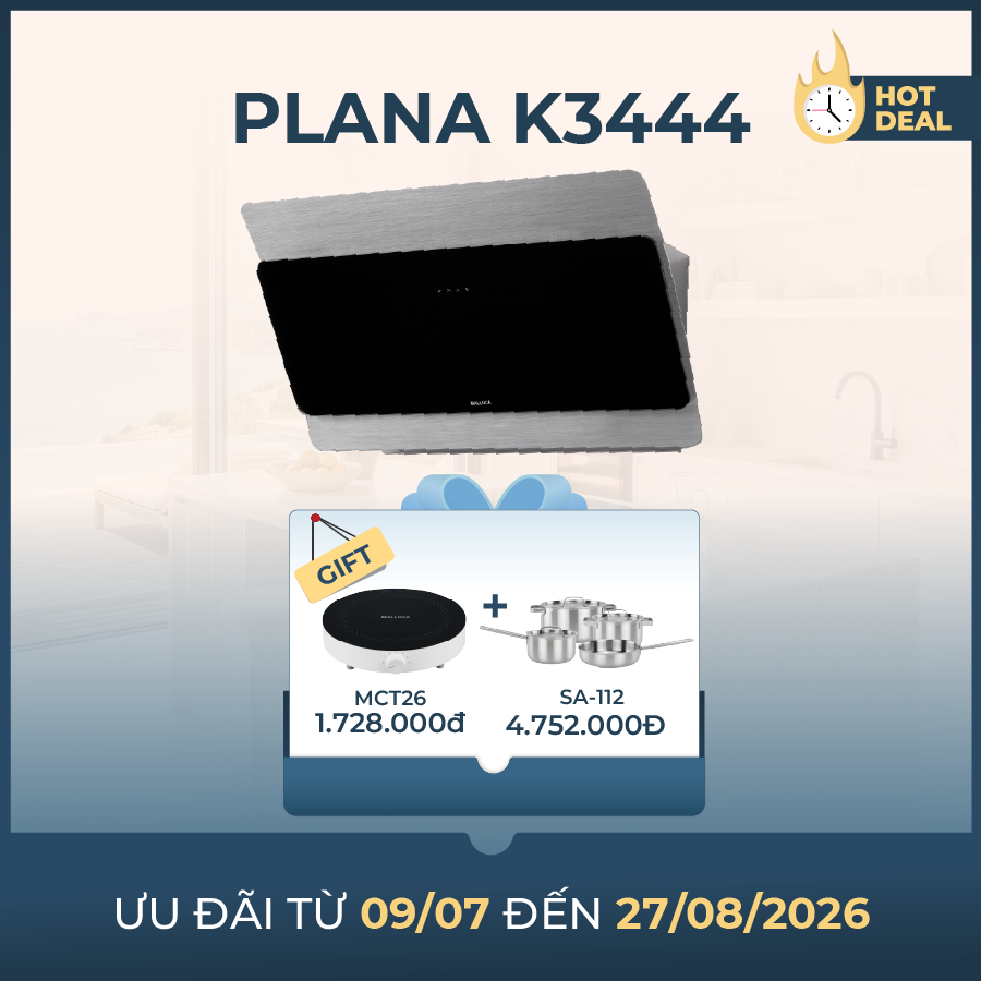 Máy hút mùi áp tường dạng nghiêng 90cm