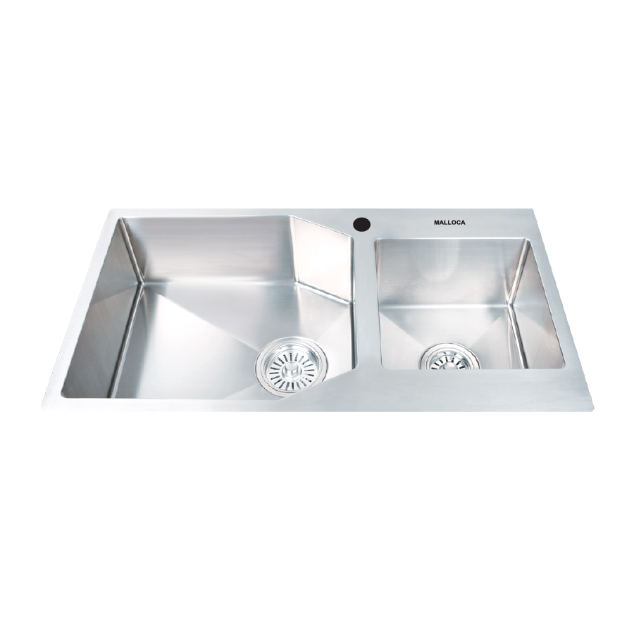MS610A | Malloca | Chậu rửa chén 2 hố inox 304 kích thước 84cm
