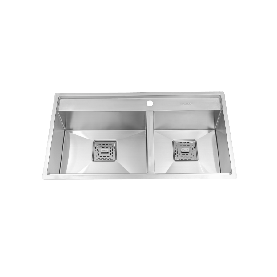 MS6304ST | Malloca | Chậu rửa chén 2 hố  inox 304 kích thước 86cm