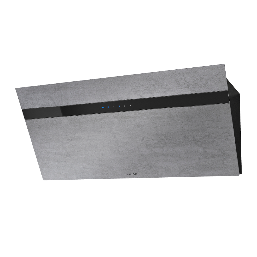 VITAV13GRES | Malloca | Máy hút mùi áp tường dạng nghiêng 90cm