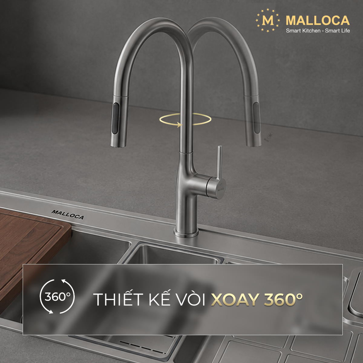 thiết kế xoay 360 độ