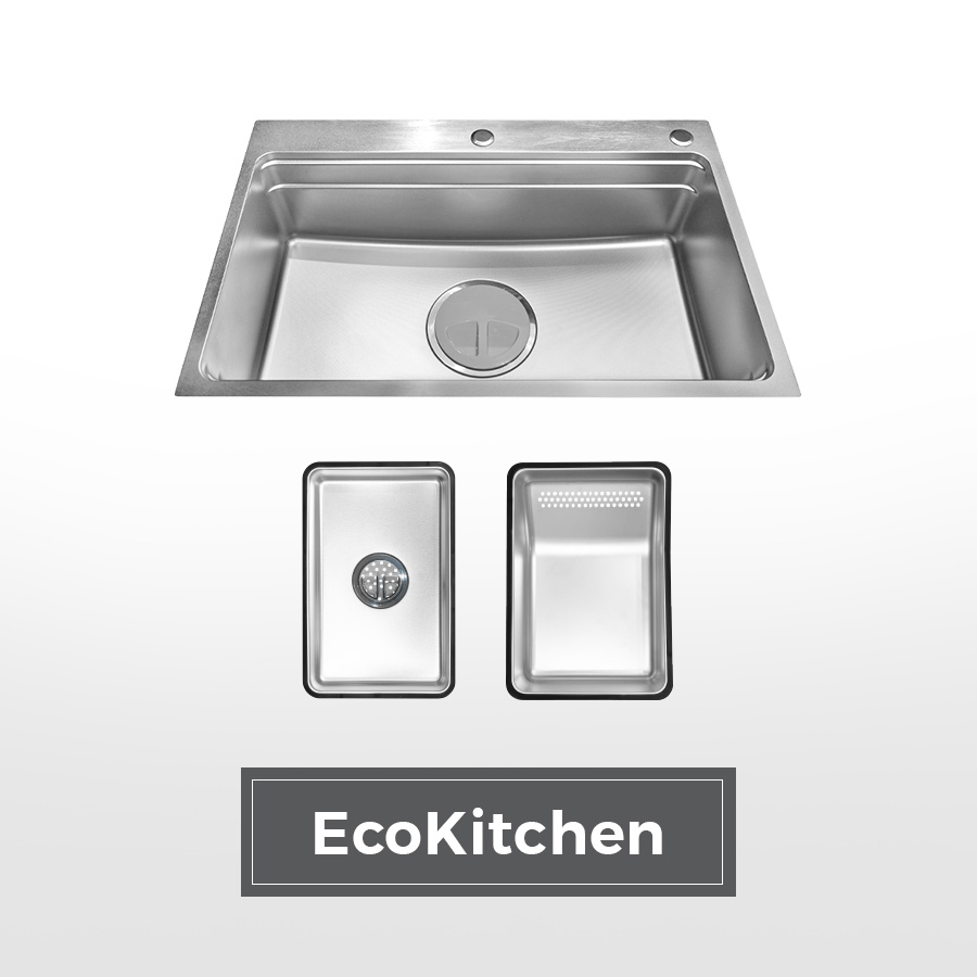 Chậu rửa chén 1 hố hạn chế trầy xước kích thước 77 cm