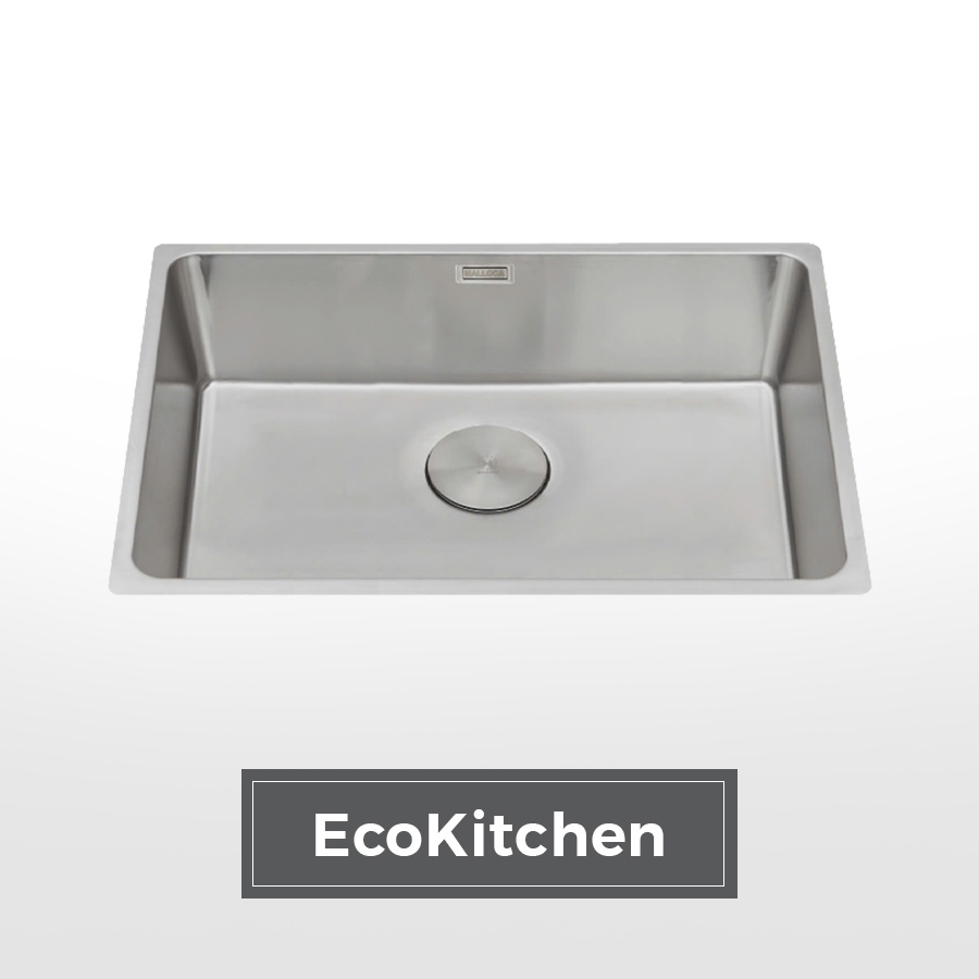 Chậu rửa chén 1 hố inox 304 kích thước 74cm – lắp âm hoặc dương EcoKitchen