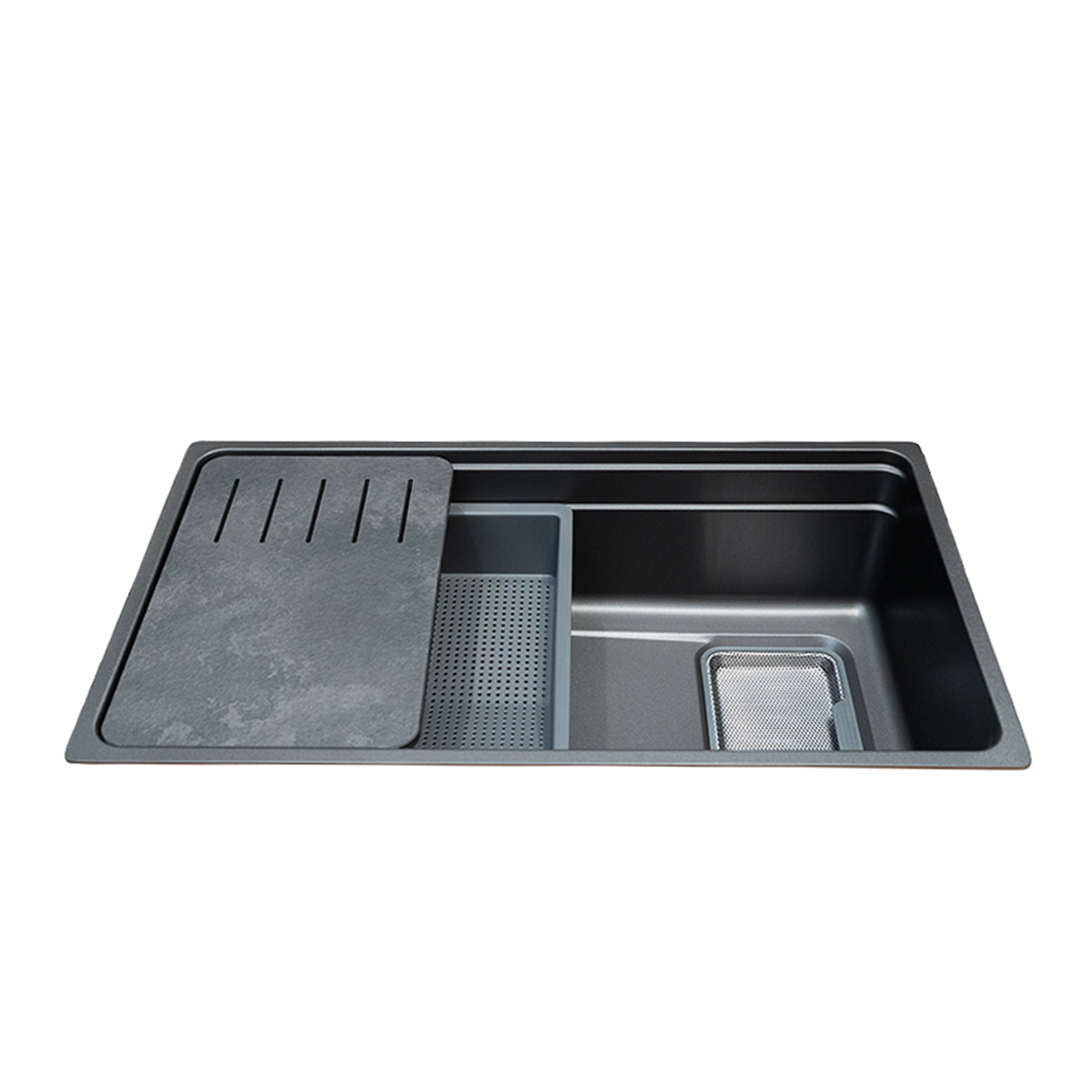 Chậu rửa chén 1 hố Inox 304 hạn chế trầy xước kích thước 76 cm