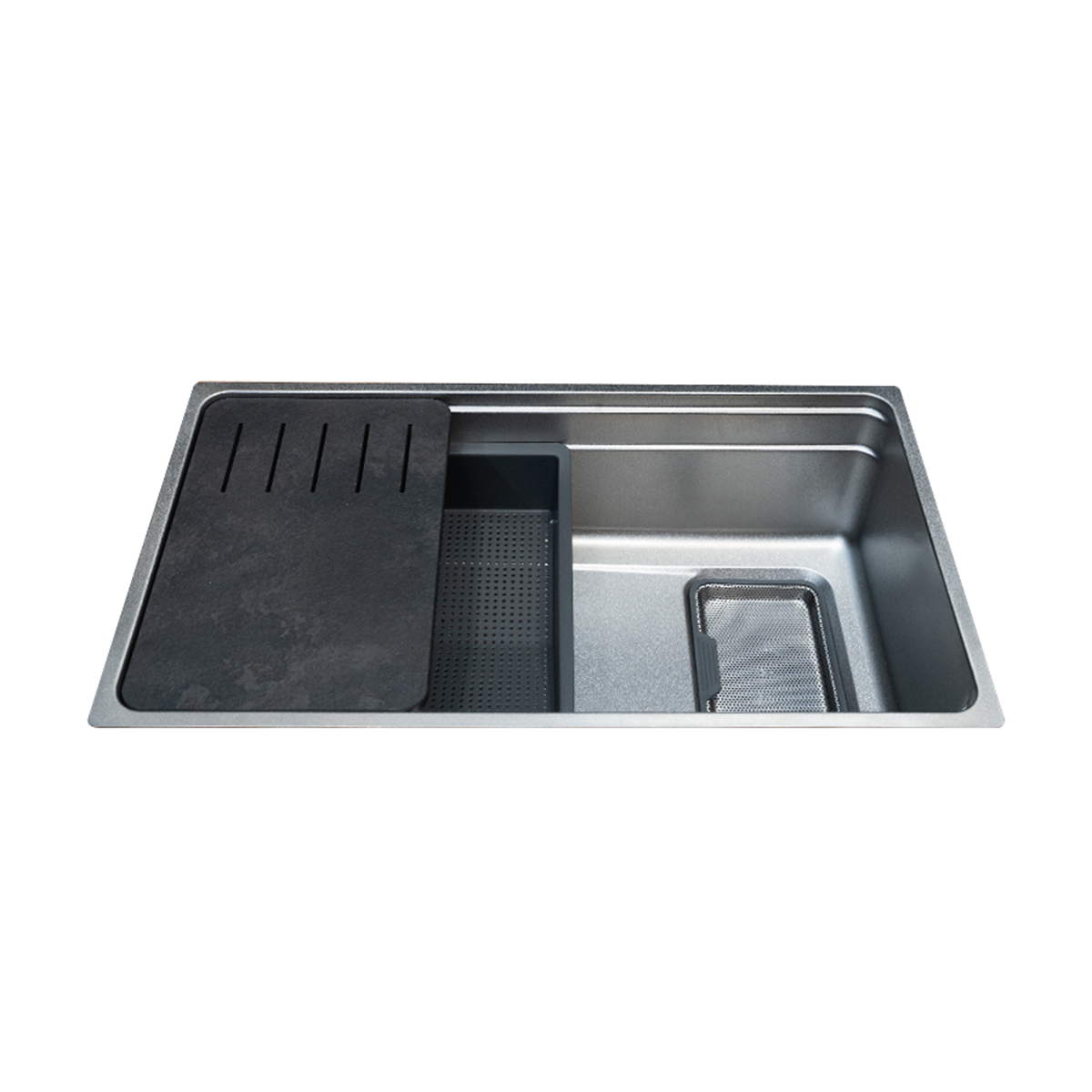 Chậu rửa chén 1 hố Inox 304 hạn chế trầy xước kích thước 76 cm