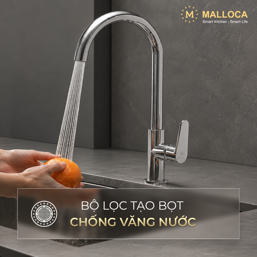Bộ lọc tạo bọt chóng văng nước
