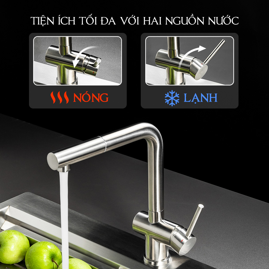 nguồn nước nóng - Nước rửa chén Malloca K103SS