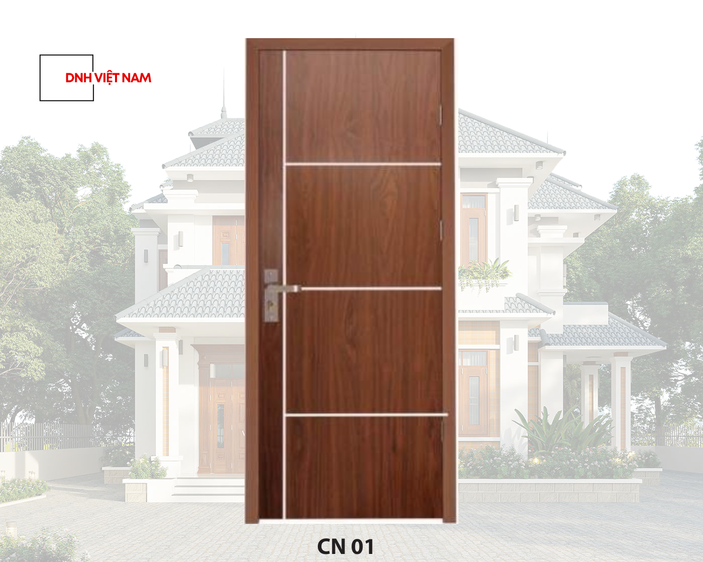 Cửa Composite Chỉ Nhôm CNC01