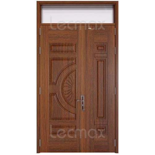 cửa thép vân gỗ 2 cánh đẹp