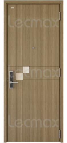 Cửa Thép Vân Gỗ 1 Cánh - LM104