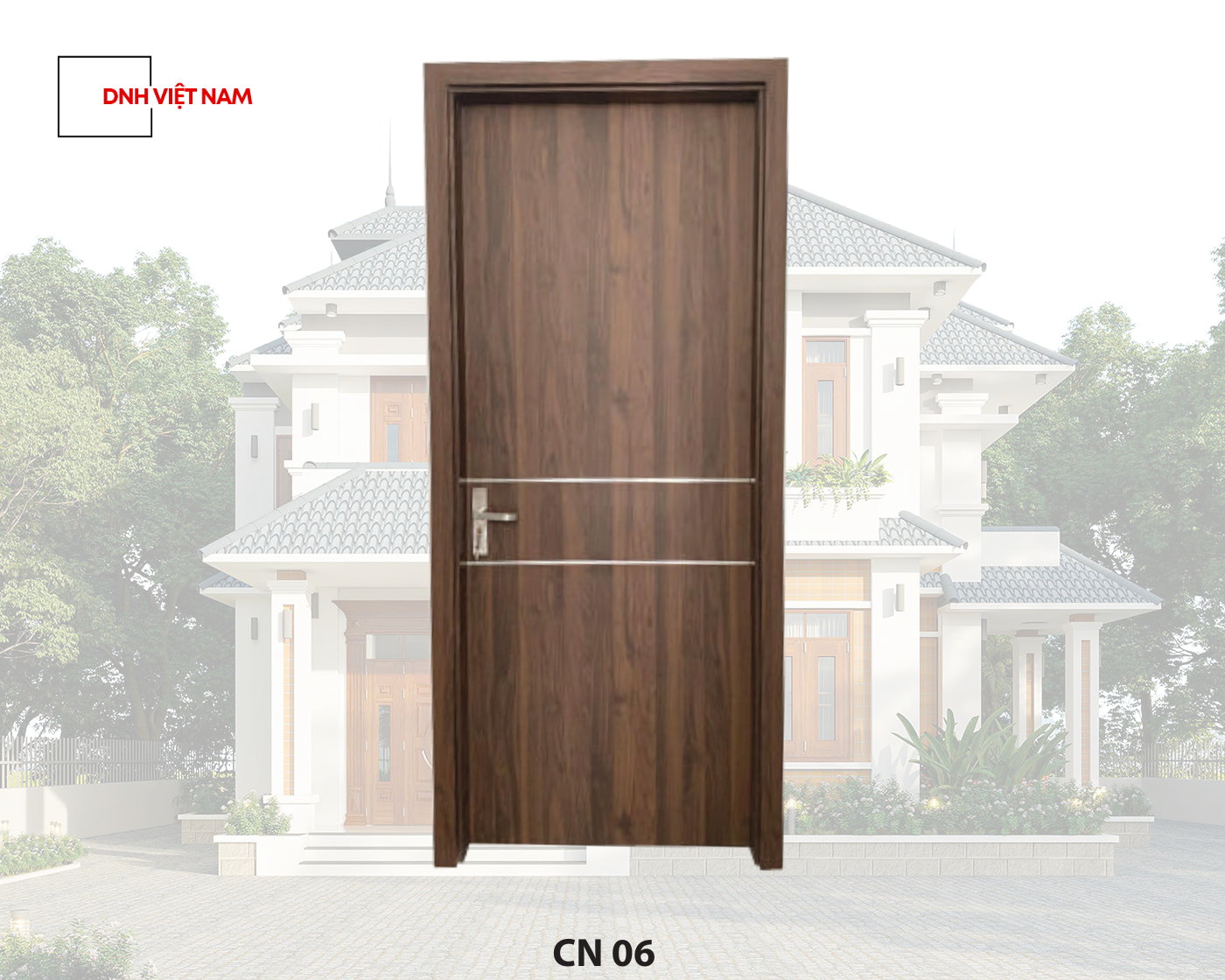 Cửa Composite Chỉ Nhôm CNC06