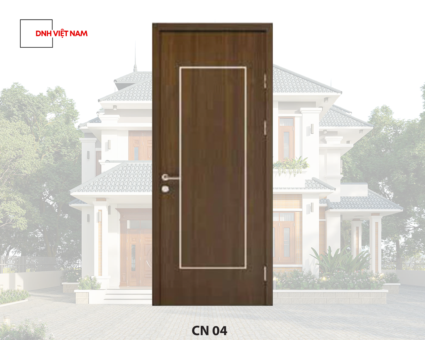 Cửa Composite Chỉ Nhôm CNC04