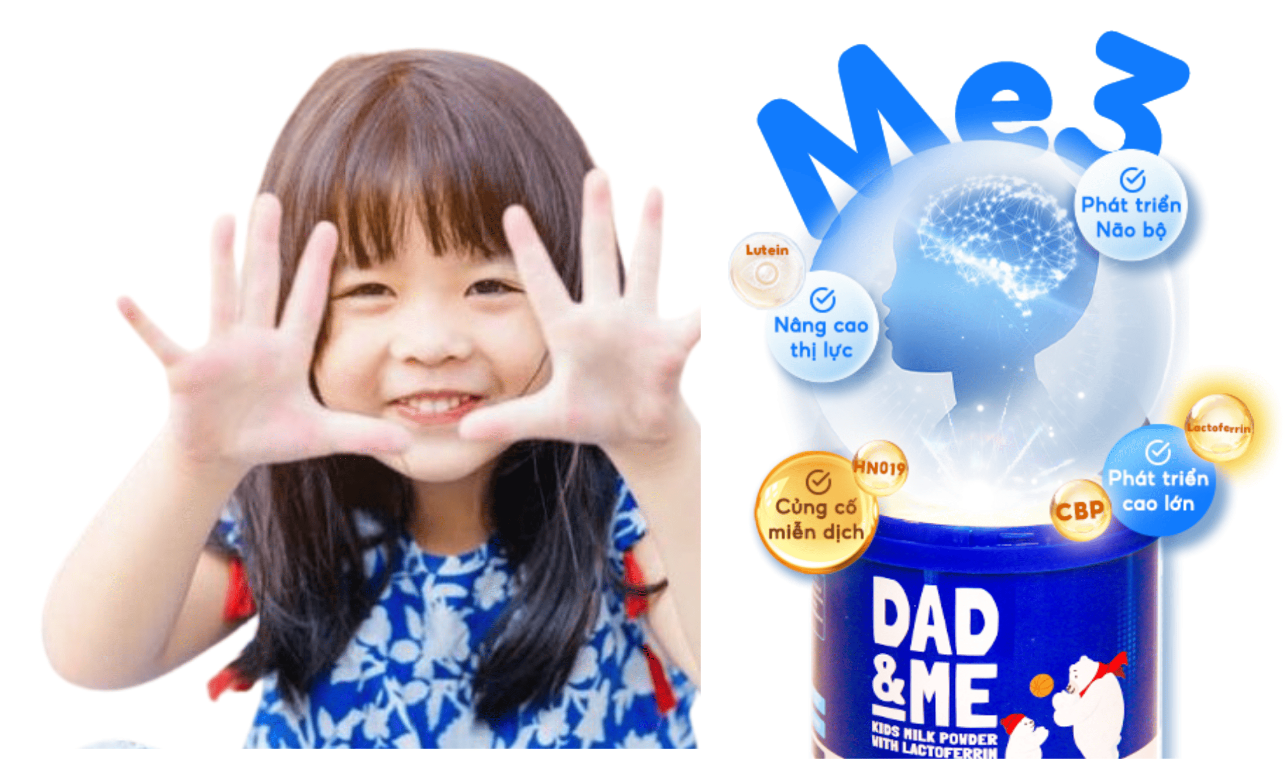 Bật mí hệ dưỡng chất ME3 của Dad&Me