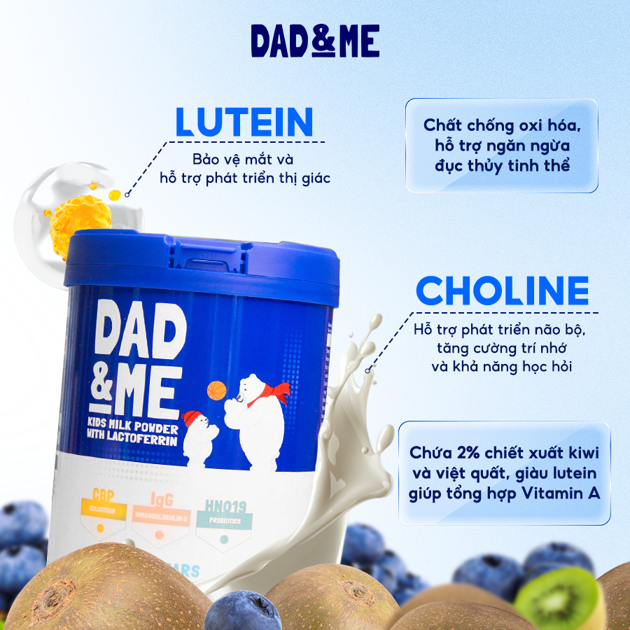 [COMBO 2]  Sữa Dad and Me CBP (800g) New Zealand - Tăng Đề Kháng & Chiều Cao Vượt Trội Cho Bé Trên 3 Tuổi | Cam Kết Chính Hãng