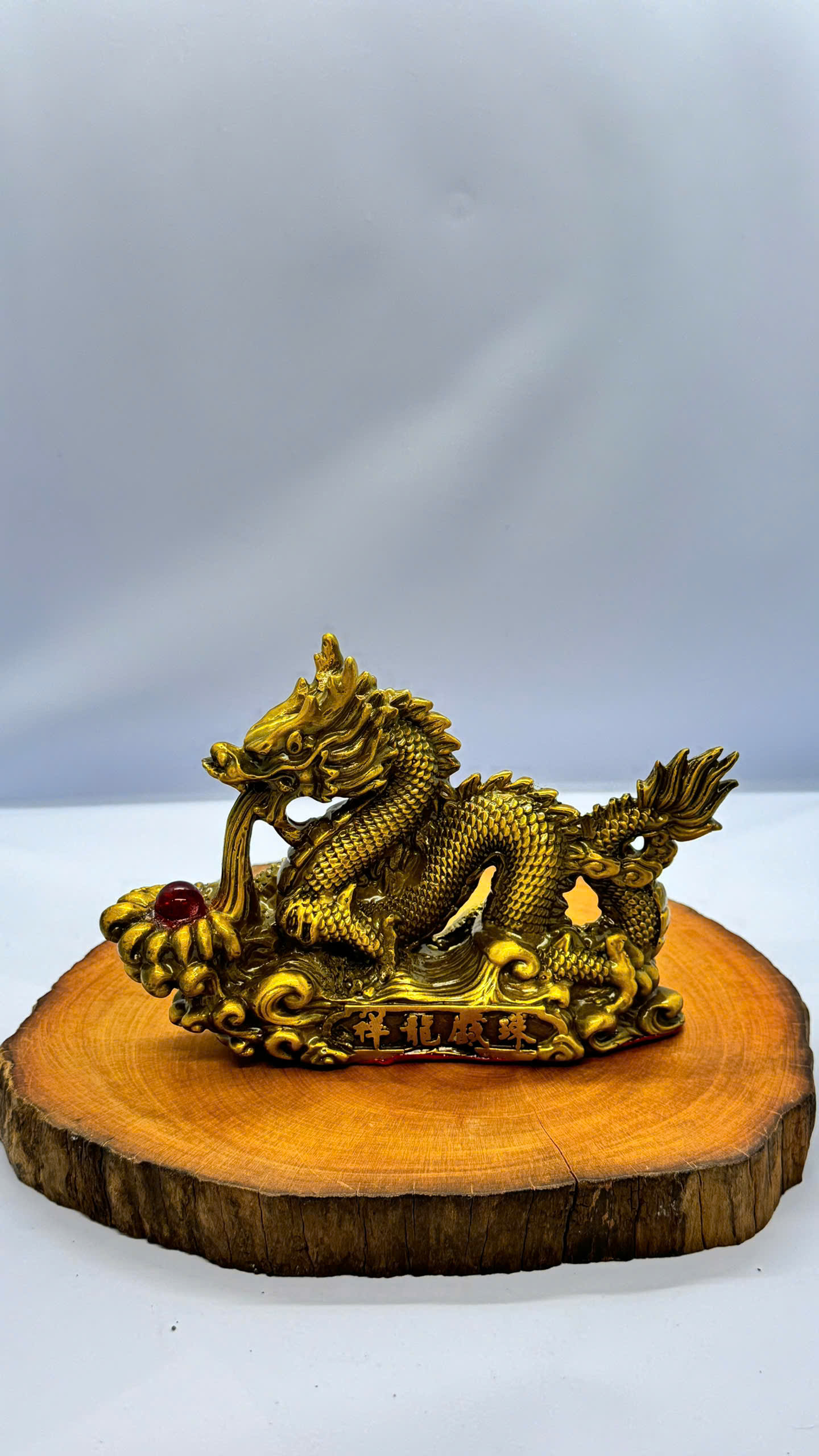 Rồng nhả ngọc cưỡi sóng 15cm