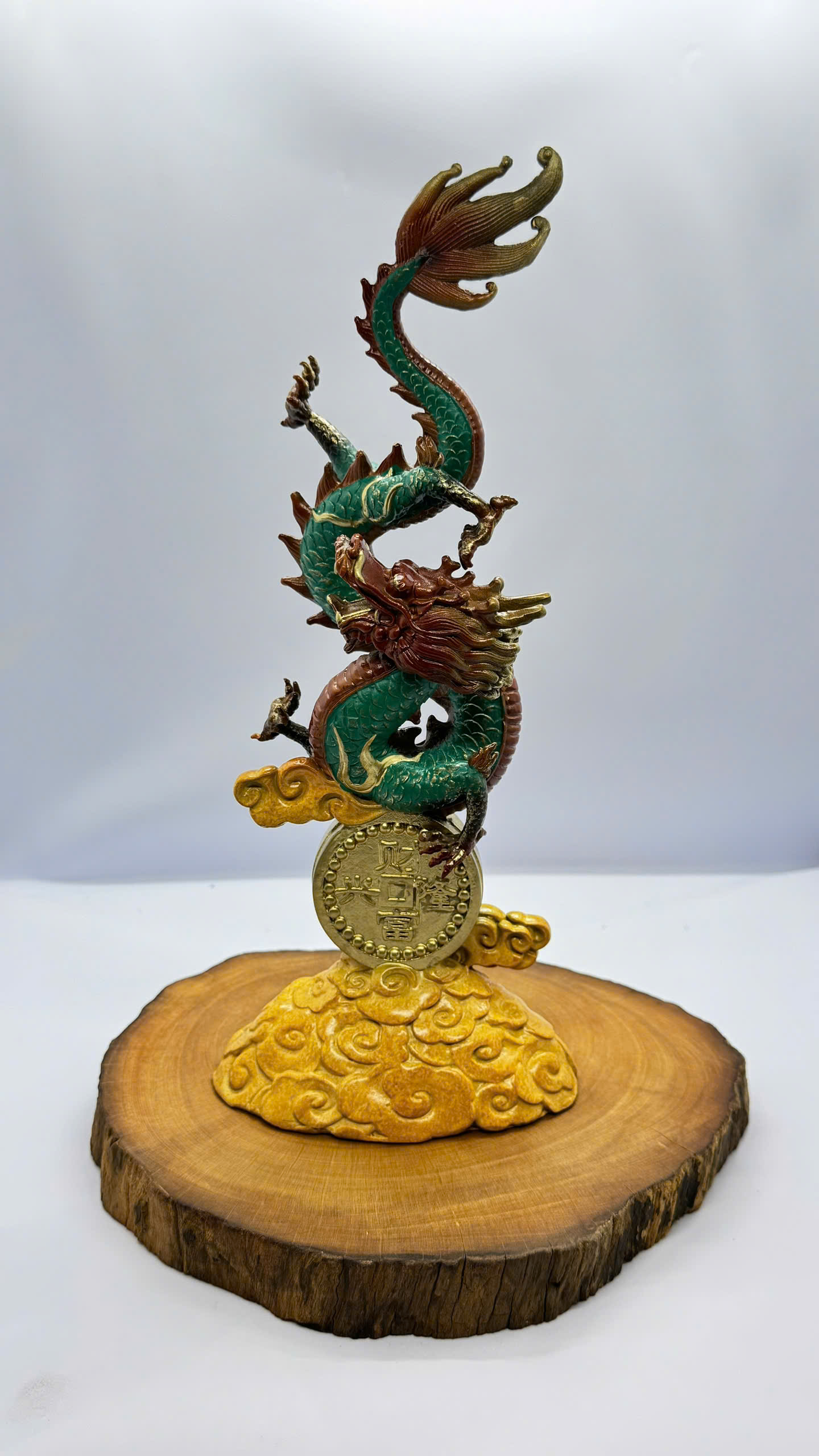 Rồng xanh đồng nguyên chất 11cm