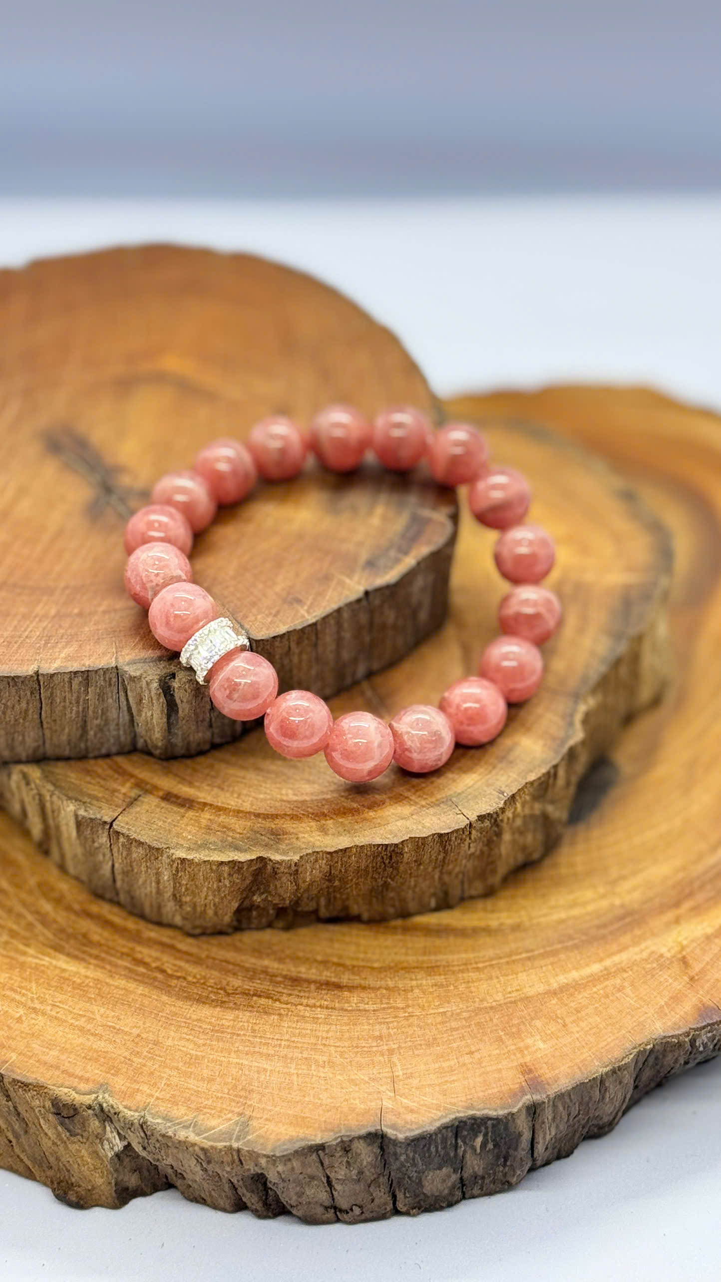 Vòng tay Đào hoa 5A 9mm (RHODOCHROSITE)- Biểu tượng tình yêu