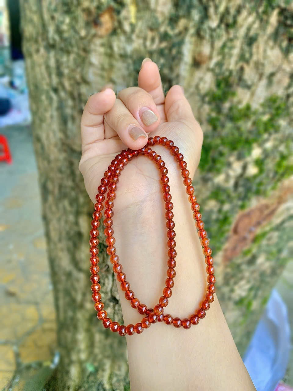 Chuỗi garnet 5-5.8mm