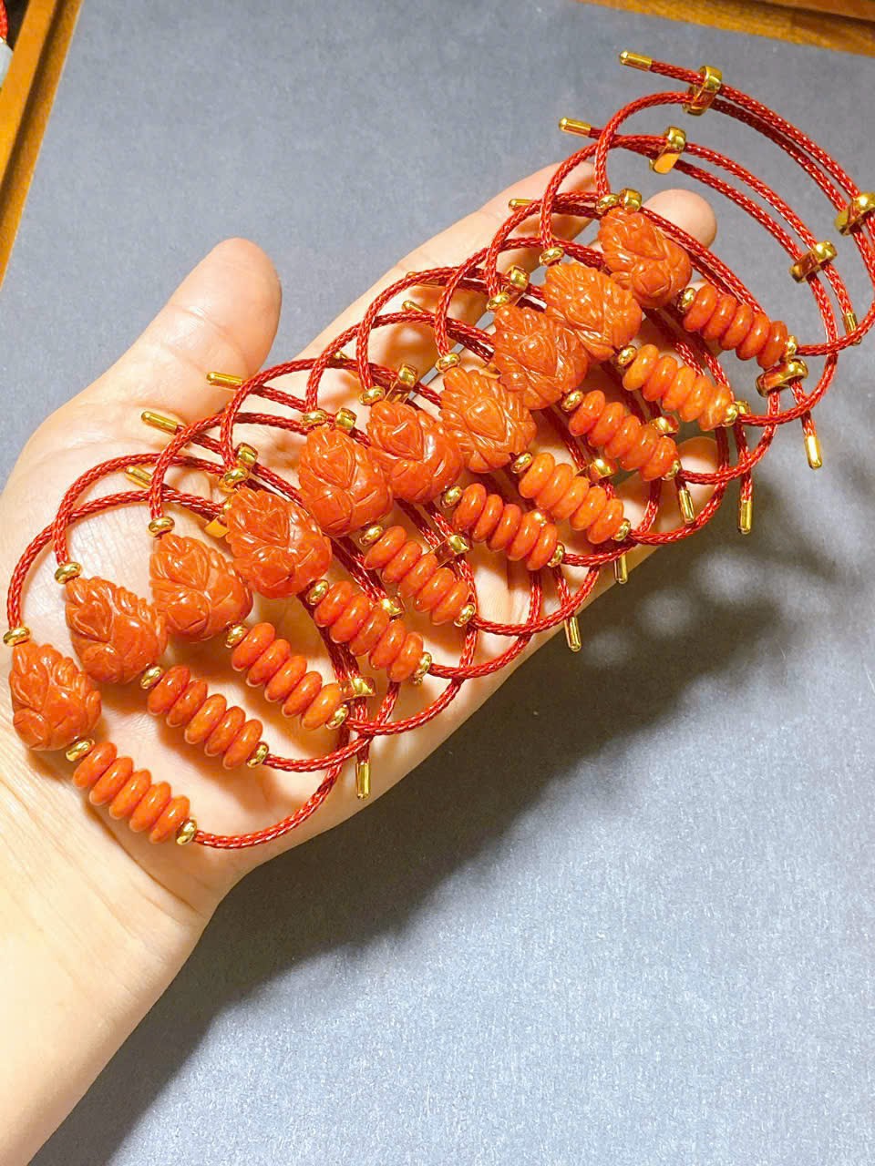 Vòng hồ ly chúa mix ngũ điếu lên cáp