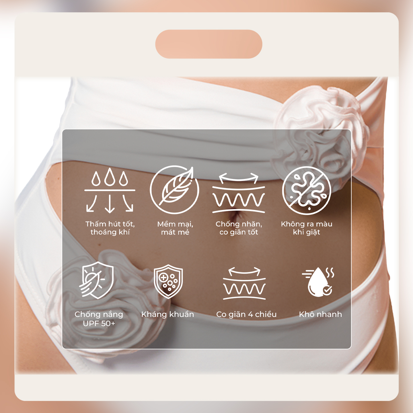 Bộ đồ bơi Julia màu trắng - Julia white swimsuit Mily.beach