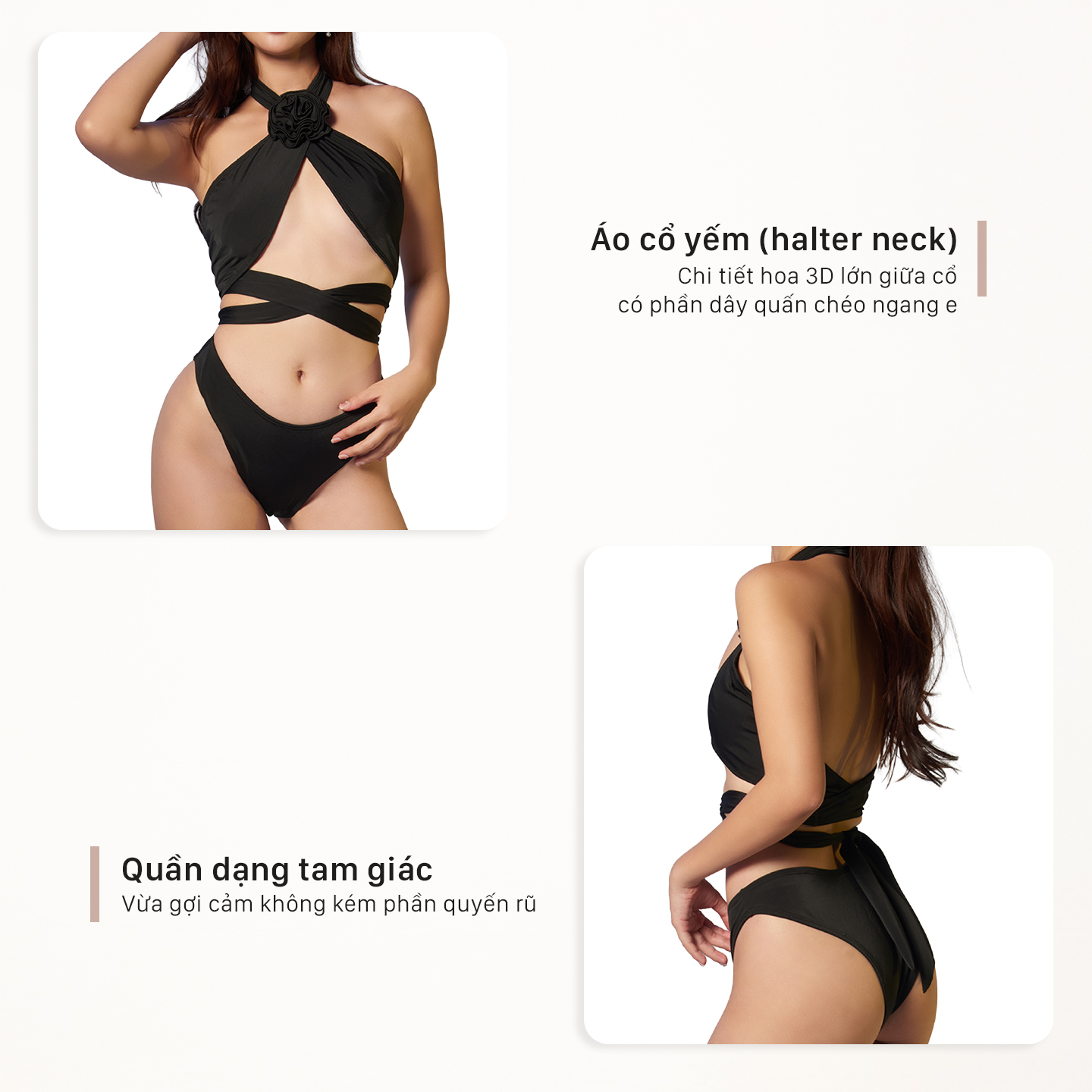 Bộ đồ bơi Layla - Layla black bikini Mily.beach