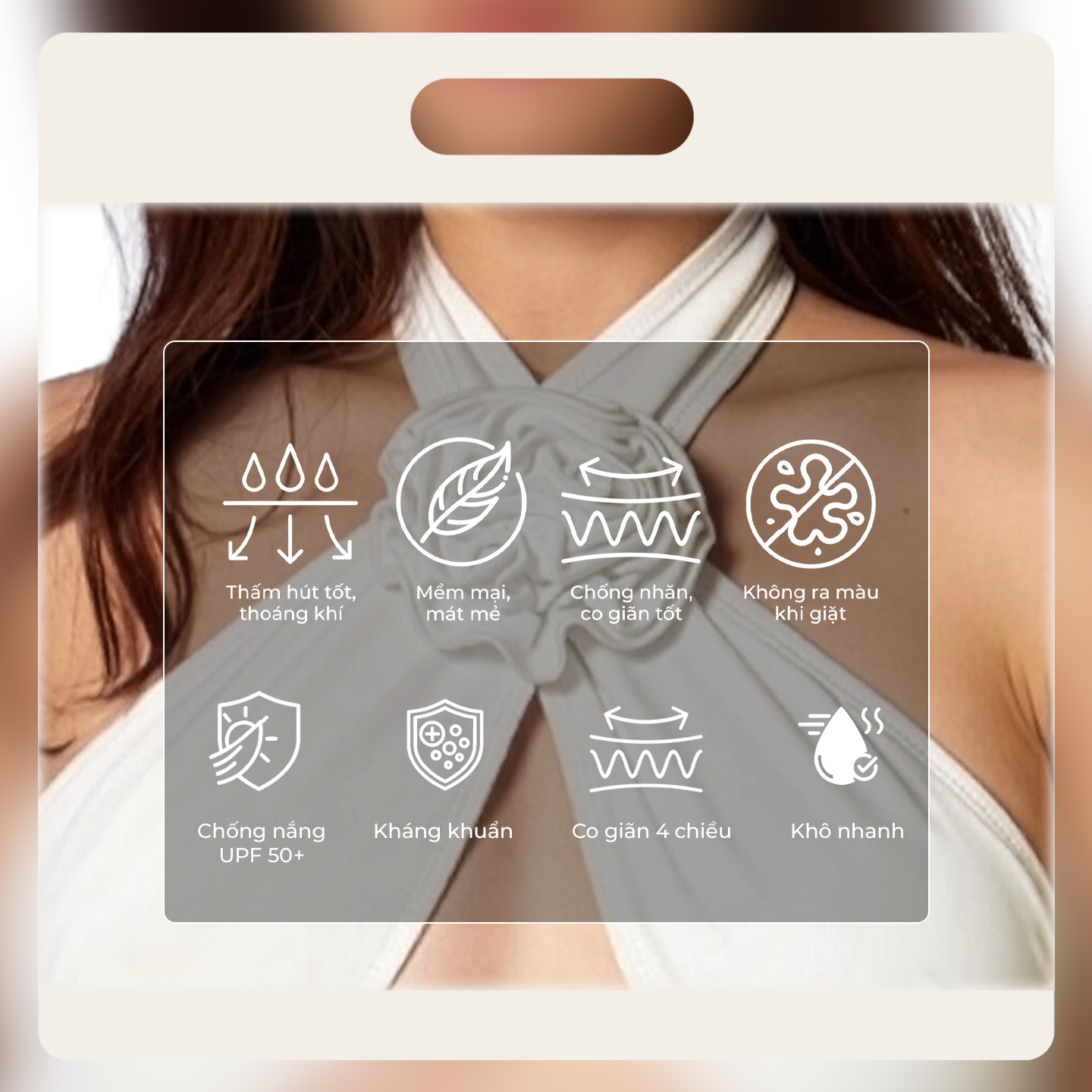 Bộ đồ bơi Layla màu trắng - Layla white bikini Mily.beach