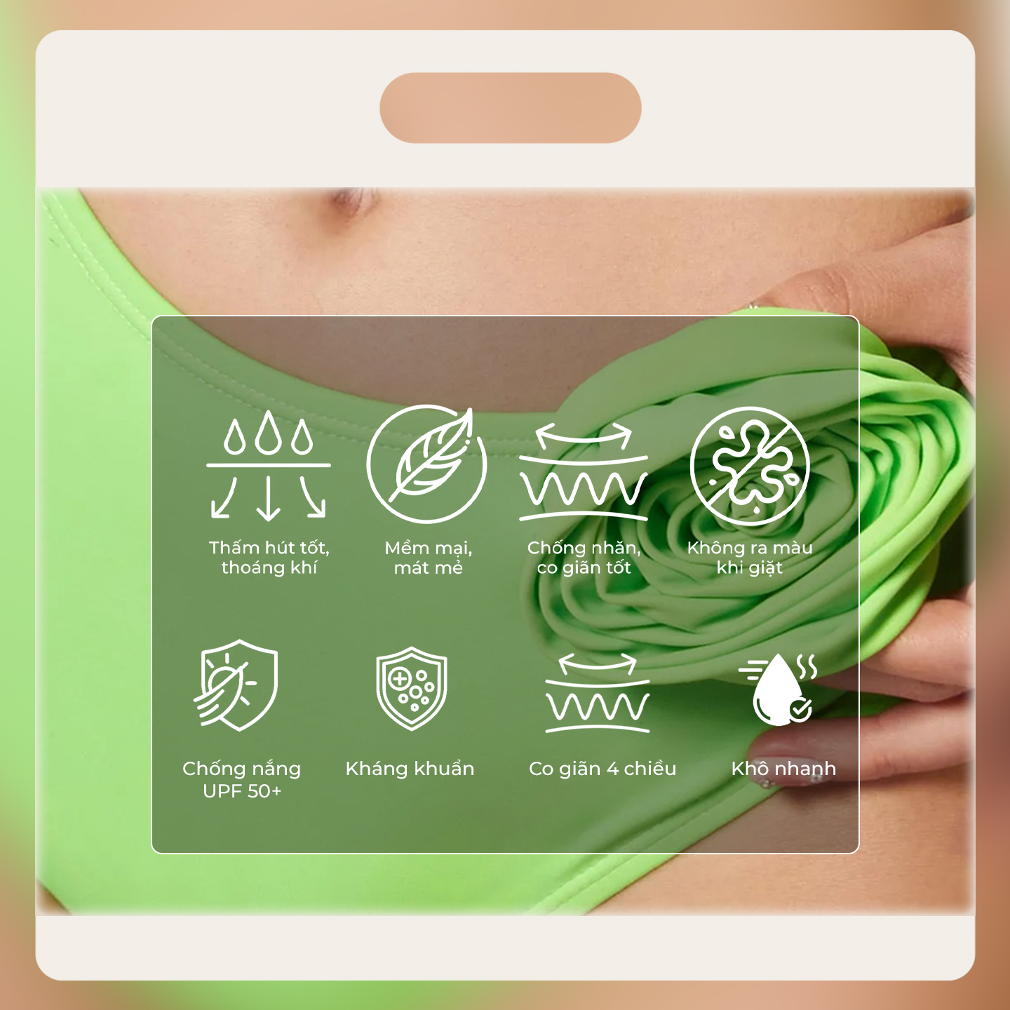 Bộ đồ bơi Maria xanh neon - Maria Green Neon Mily.beach