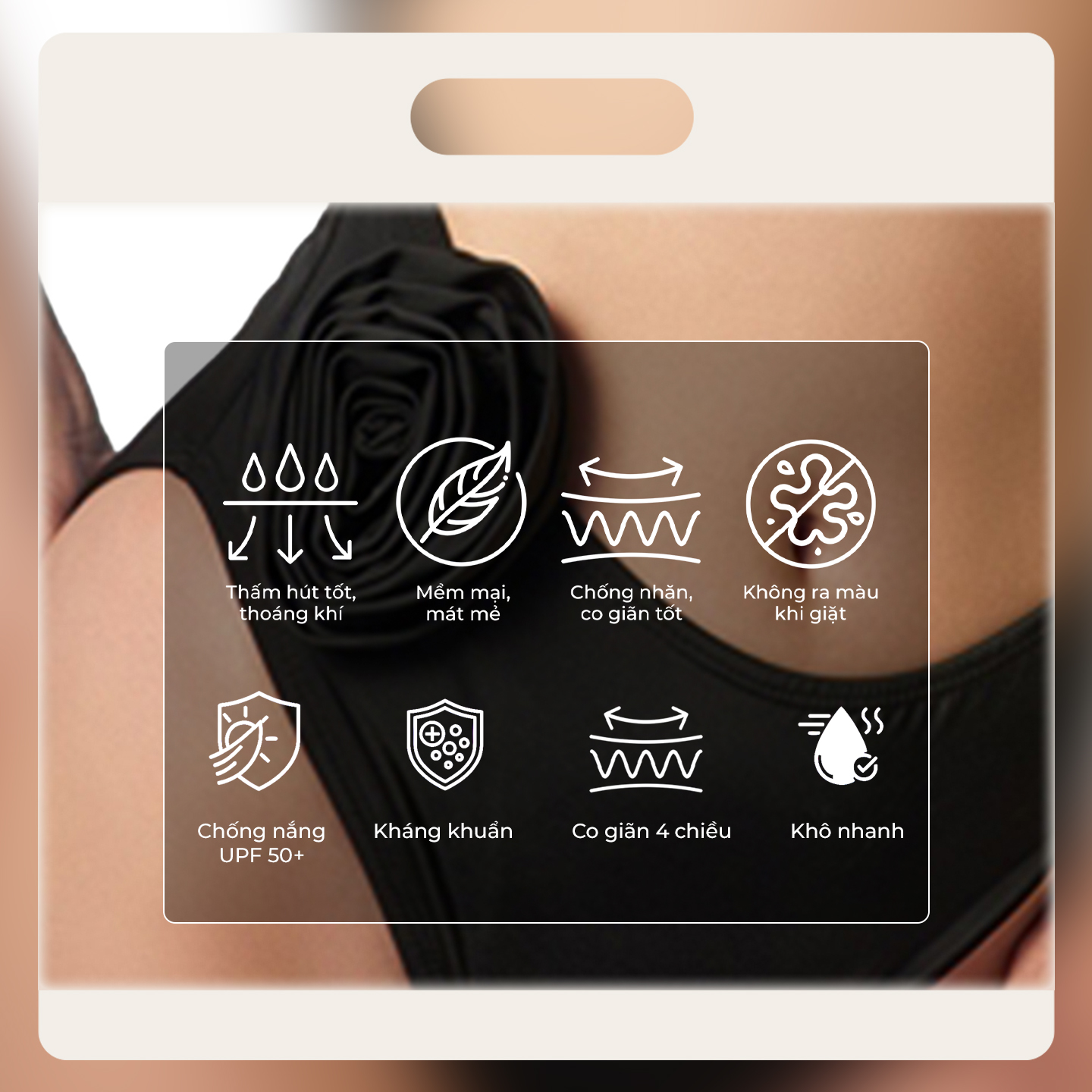 Bộ đồ bơi Maria màu đen - Maria black swimsuit Mily.beach