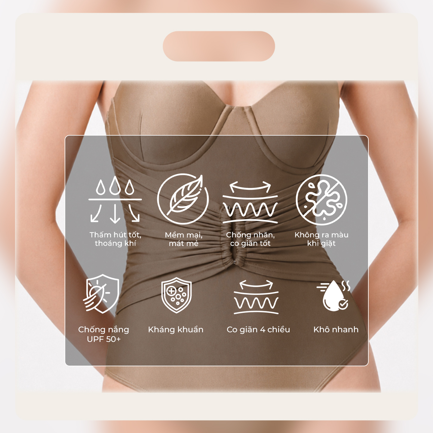 Bộ đồ bơi Mia màu be -Mia swimsuit Beige Mily.beach