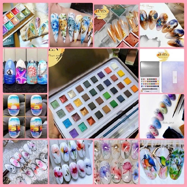 SET MÀU NƯỚC,GEL NƯỚC