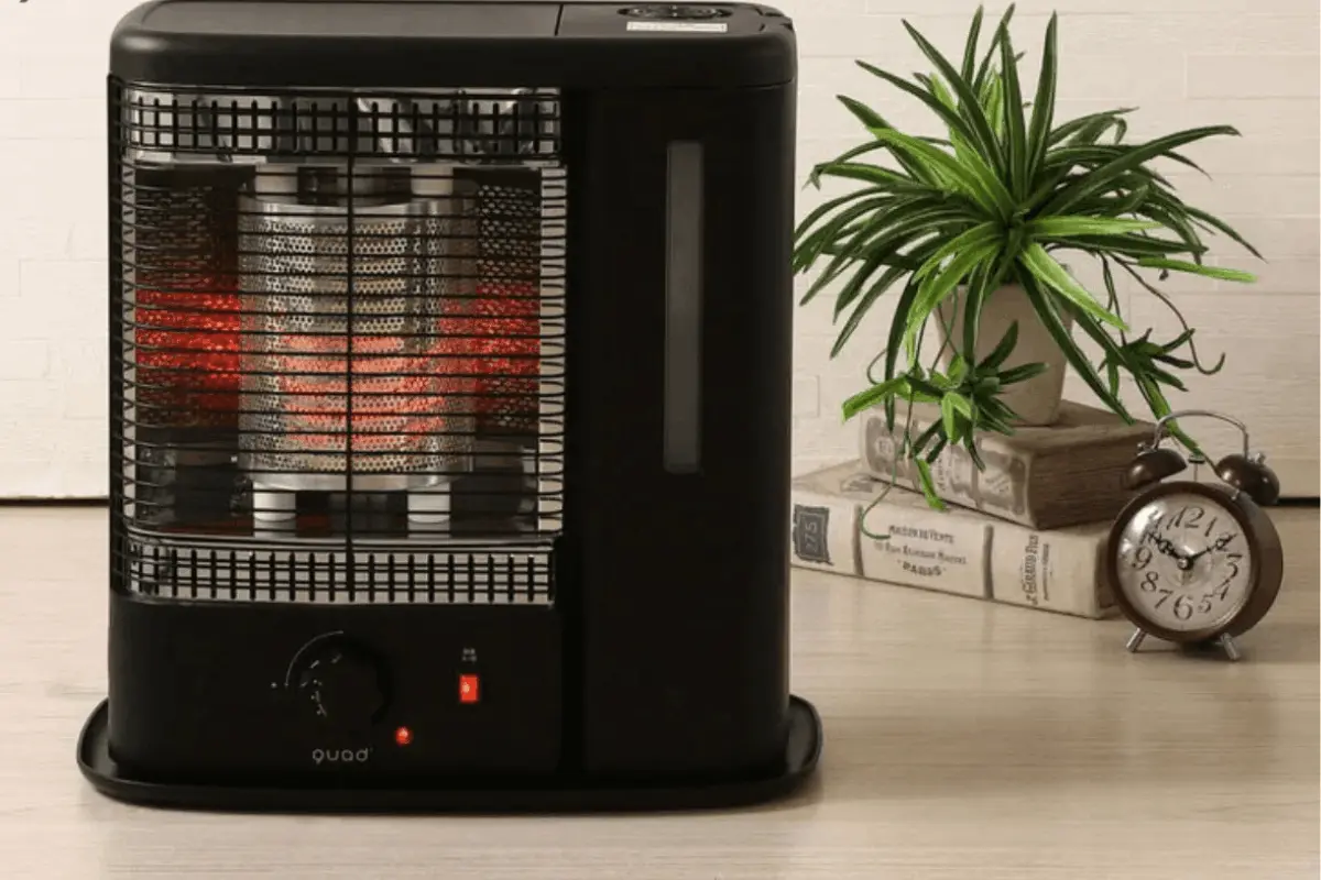 Đặt máy sưởi trong phòng khách tạo không gian ấm cúng