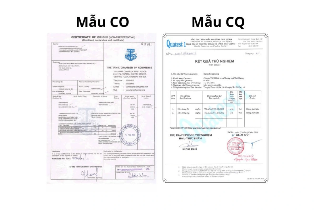 Kiểm tra kỹ về xuất xứ