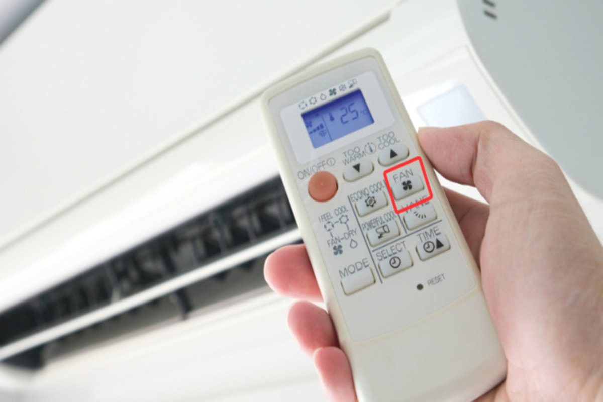 Chế độ FAN điều chỉnh cấp độ quạt điều hoà