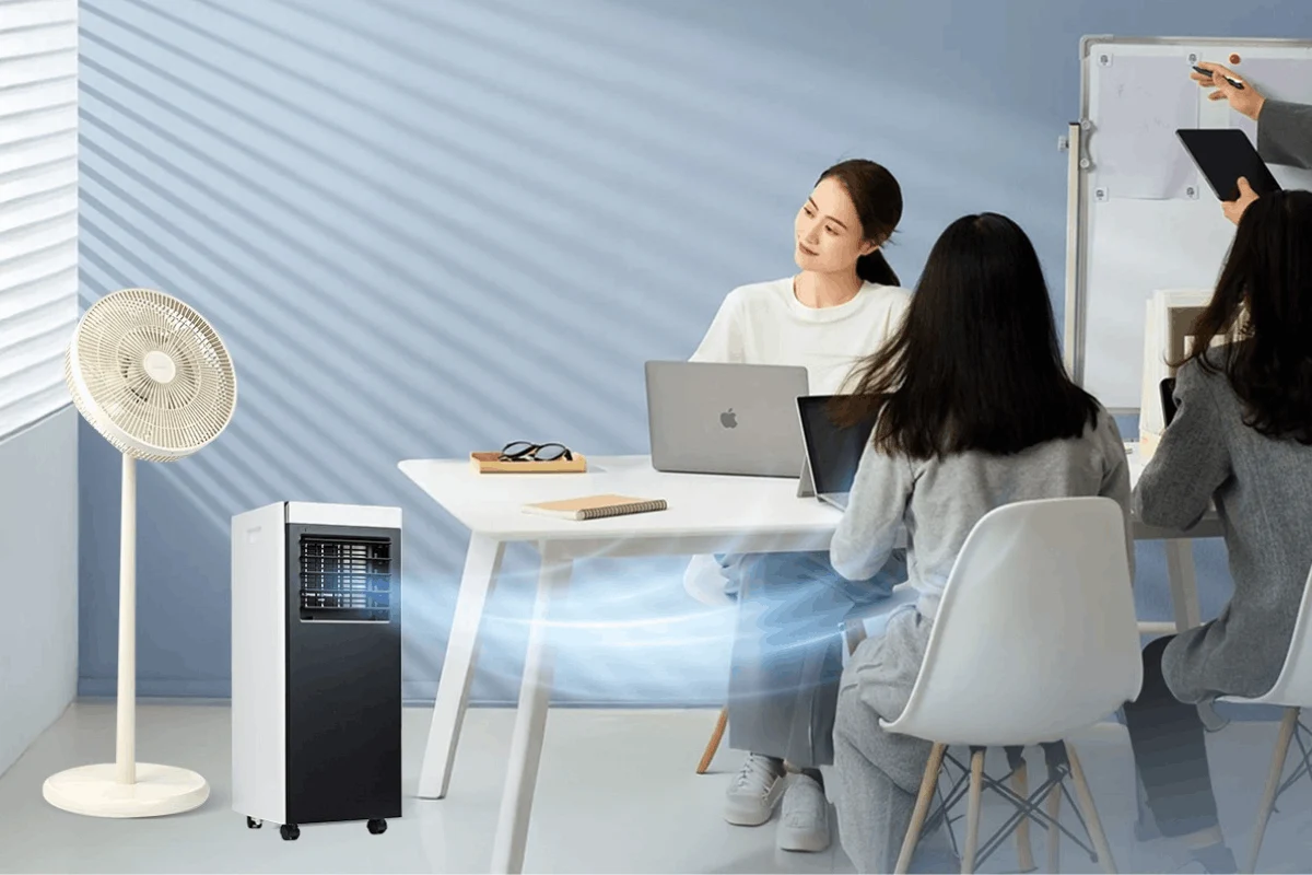 Làm mát nhanh hiệu quả khi kết hợp điều hoà và quạt