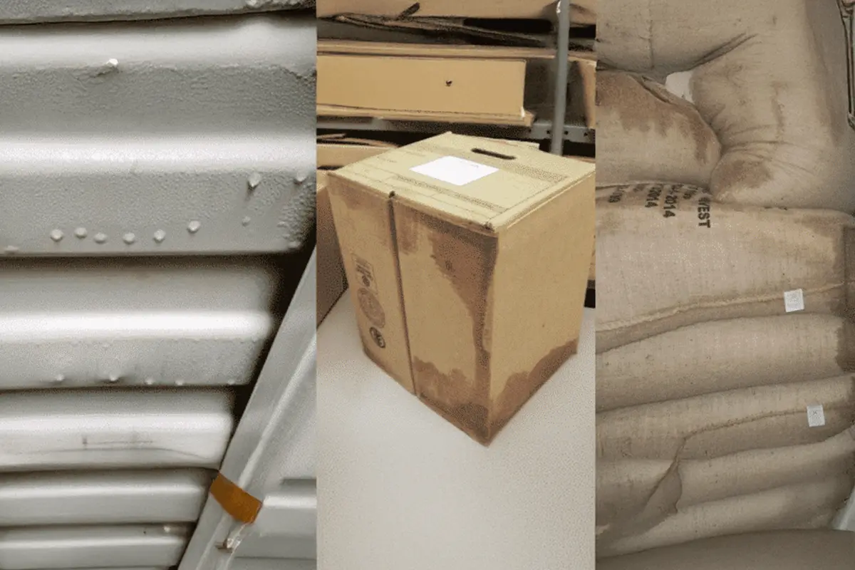 Hàng hoá trong kho bị hư hỏng do tác động từ độ ẩm