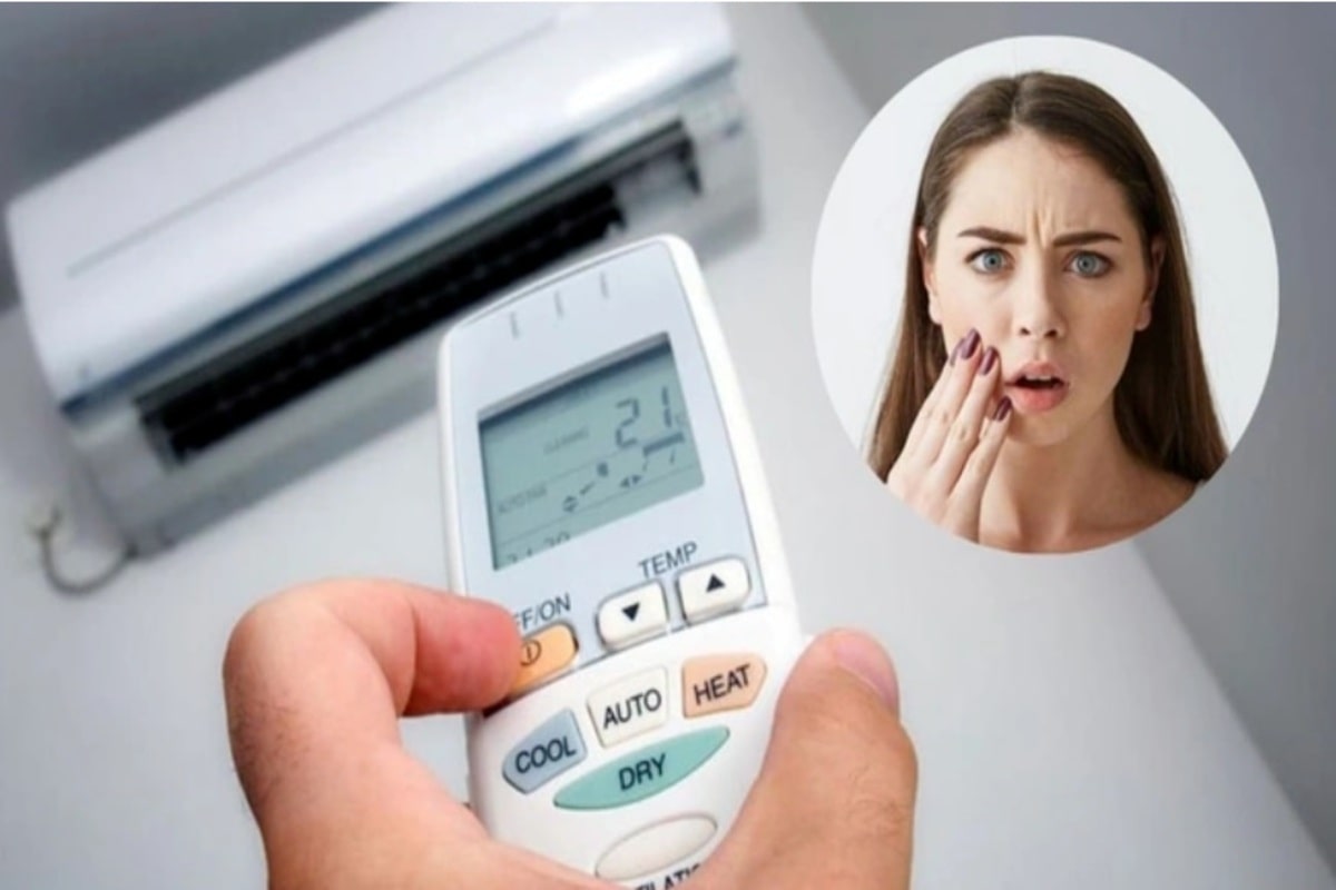 Điều hoà truyền thống làm lạnh sâu, độ ẩm giảm gây khô rát, bong tróc da