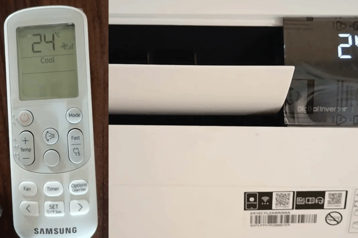 Hiển thị rõ ràng chế độ hoạt động, nhiệt độ và tốc độ quạt