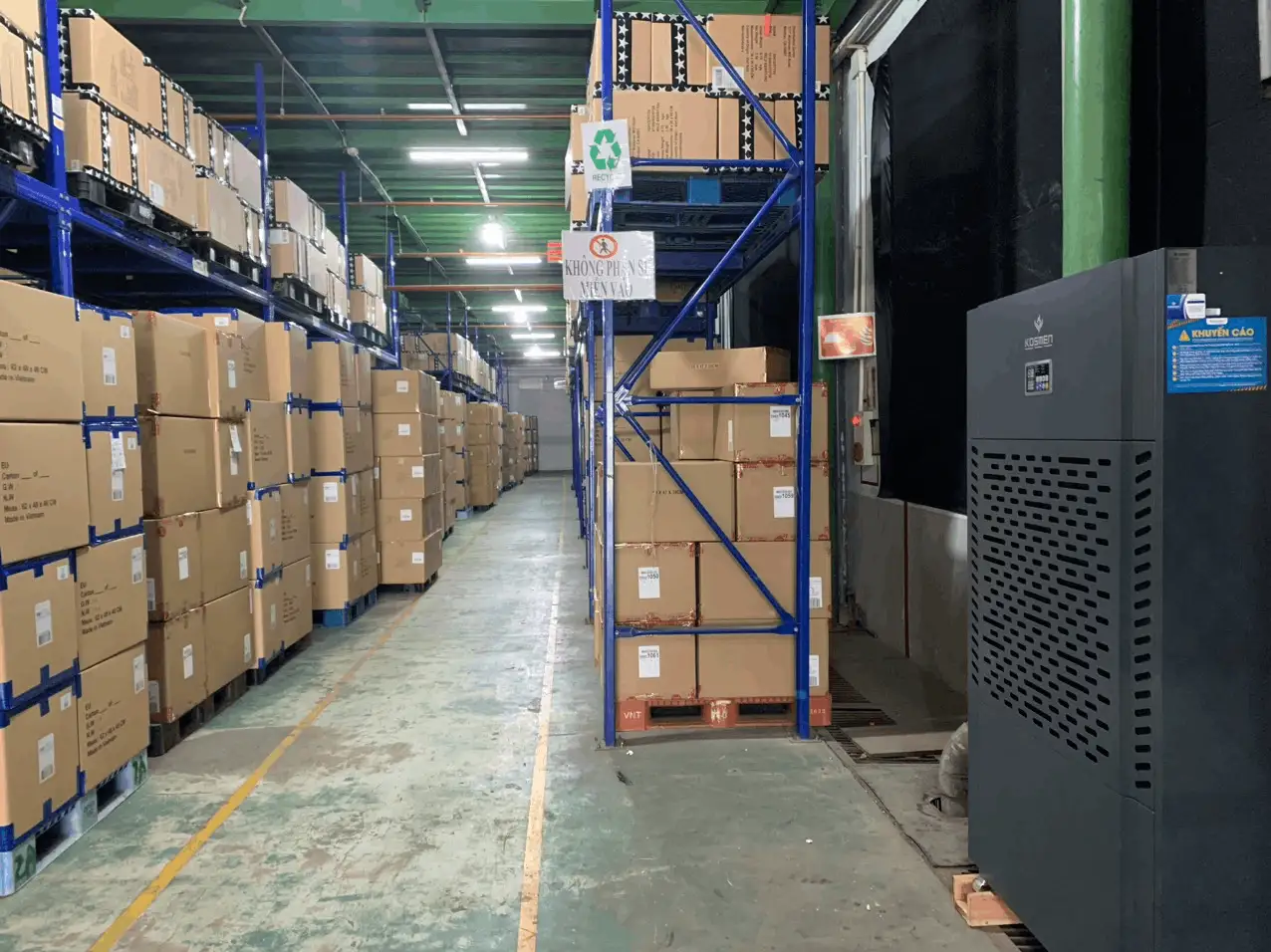 Nhiệt độ và độ ẩm ảnh hưởng đến chất lượng hàng hoá trong kho