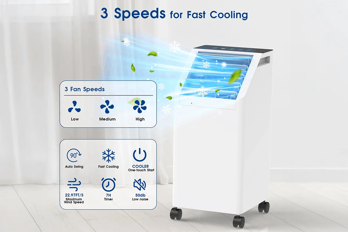 Điều hoà di động đa năng - Làm mát nhanh, không cần lắp đặt phức tạp