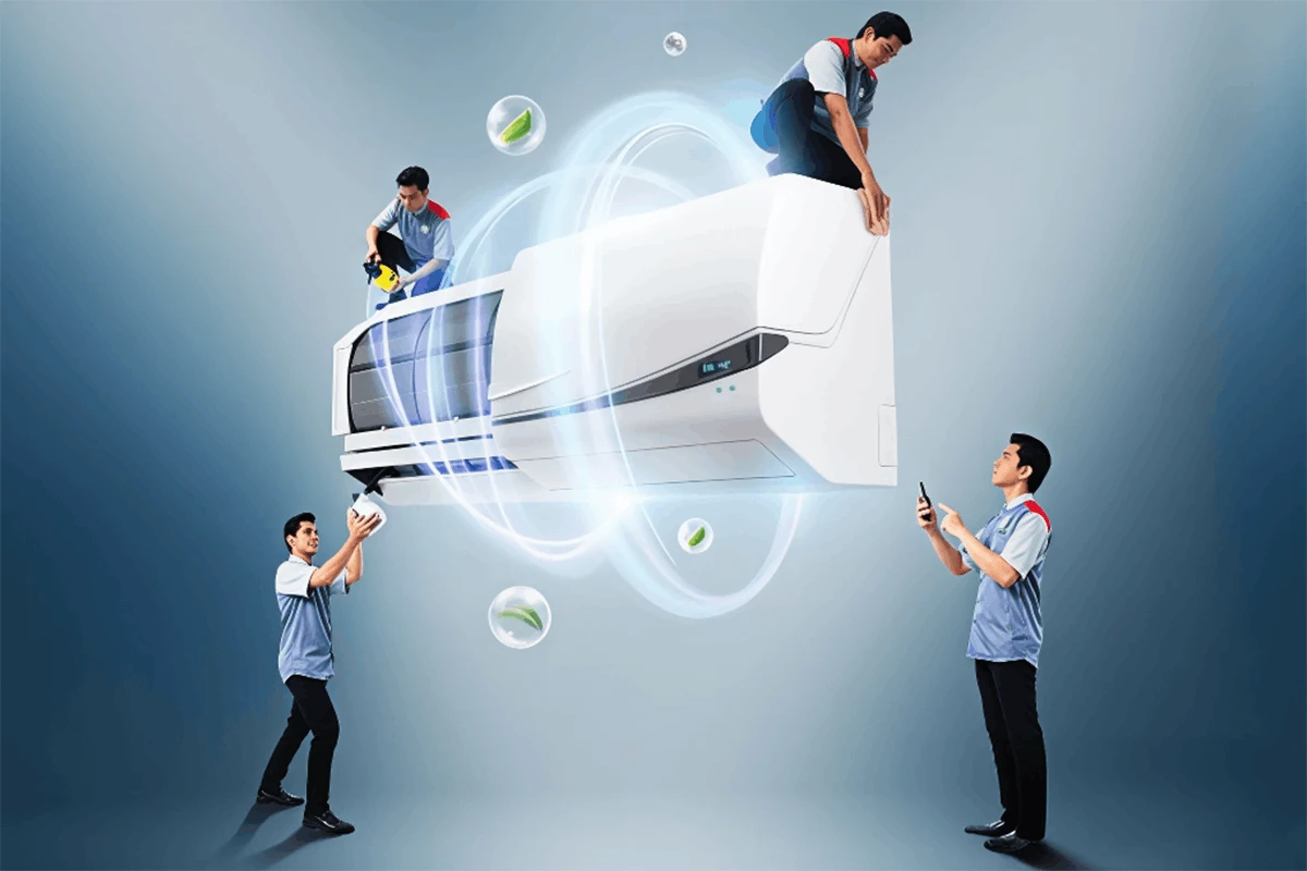 Vệ sinh định kỳ khắc phục mùi hôi điều hoà