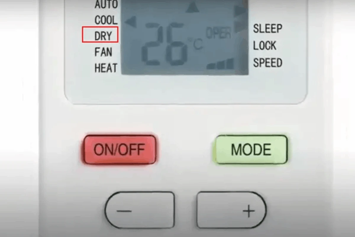 Sử dụng chế độ hút ẩm dry tránh mùi hôi điều hoà