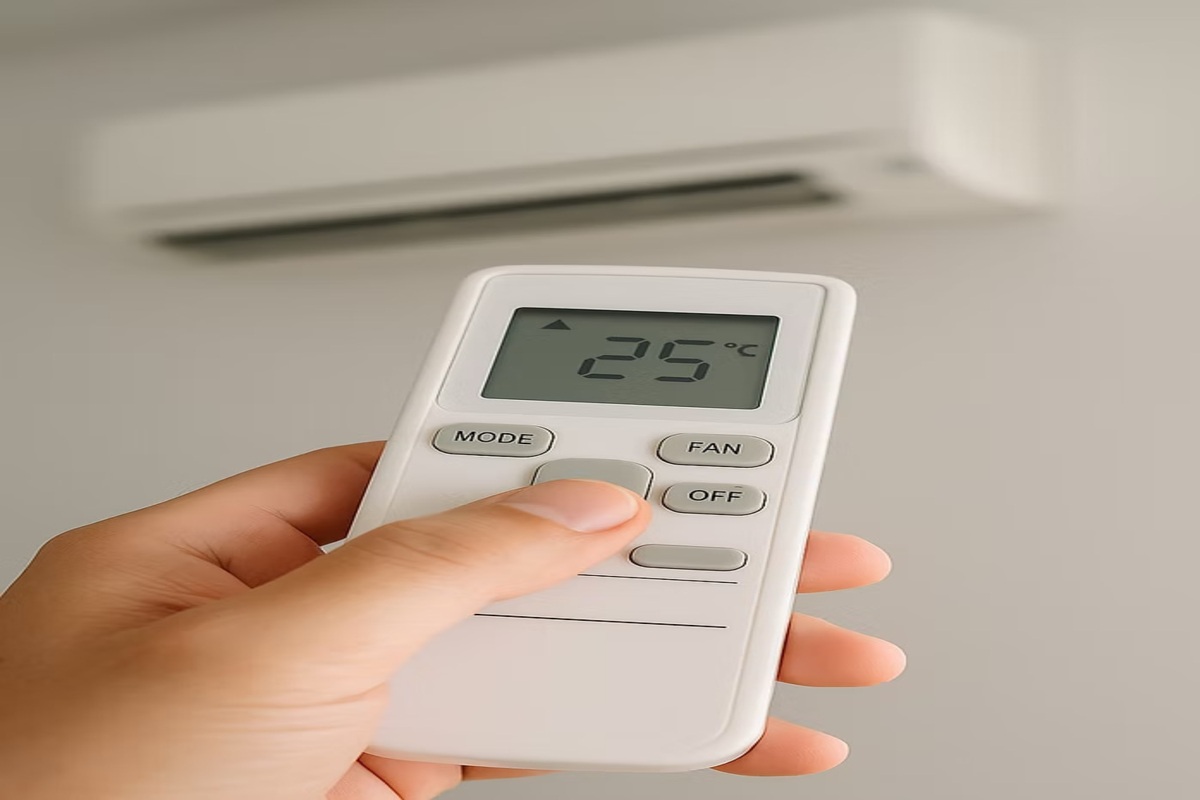 Điều hoà sử dụng mức nhiệt 25 độ C