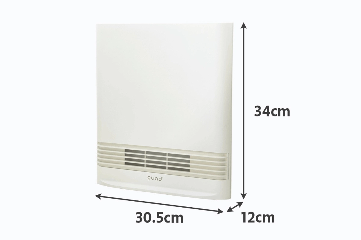 Máy sưởi với kích thước nhỏ gọn, dễ điều chỉnh nhiệt độ