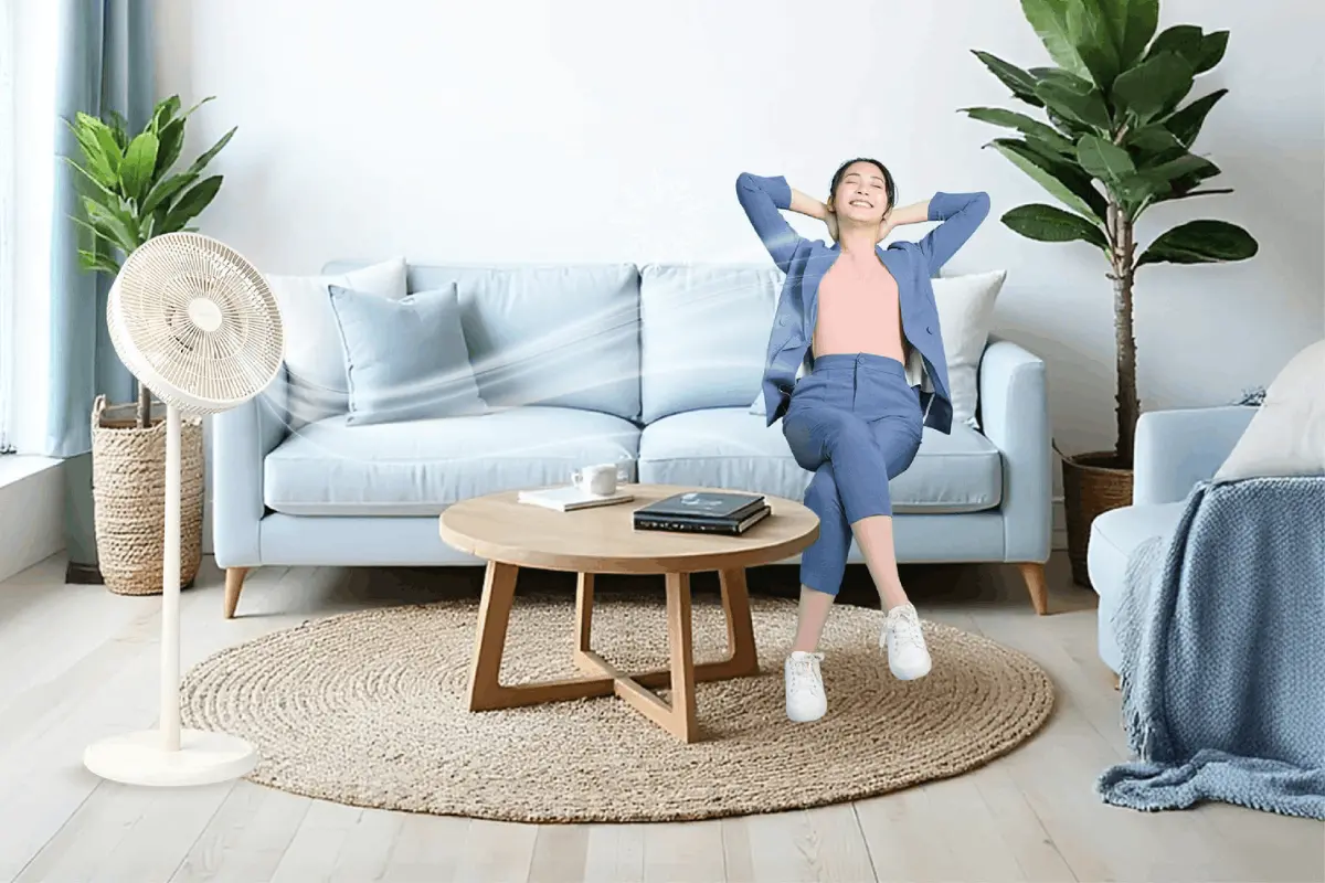 Quạt lưu thông khí tạo cảm giác thư thái, dễ chịu trong không gian sống