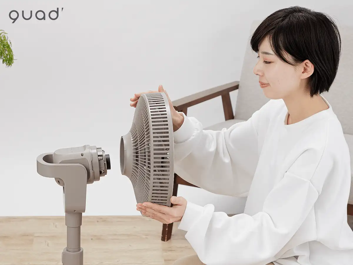 Quạt đứng tuần hoàn phòng khách 3D DC SMARTAIR DC QS543GB