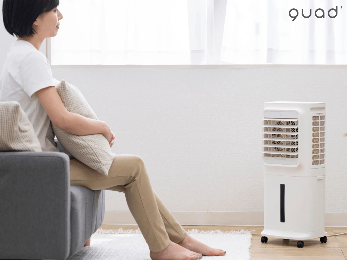 Quạt hơi nước làm mát công suất lớn, cấp nước từ trên QS521WH