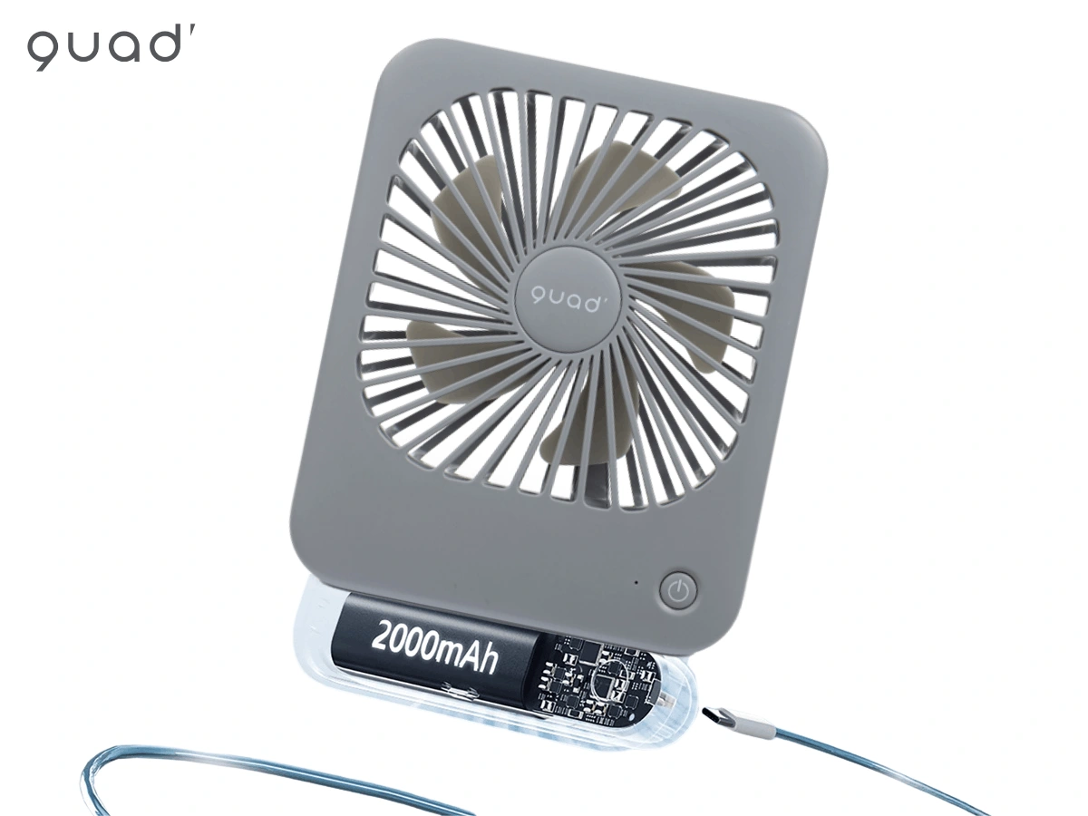 Quạt sạc đa năng kiểu dáng mỏng QS545GY