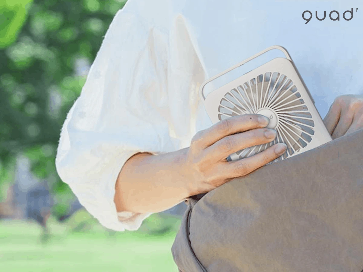 Quạt sạc đa năng kiểu dáng mỏng QS545IV