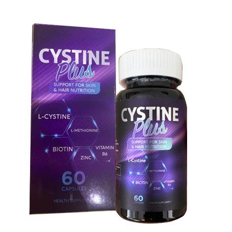 Viên uống hỗ trợ cải thiện mụn, ngăn rụng tóc và giảm sắc tố Supplement Fact Cystine Plus